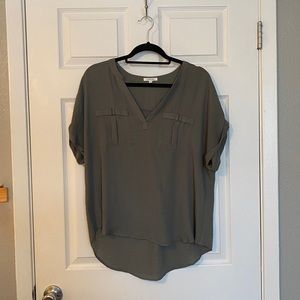 Olive Green Maurice’s Chiffon Top